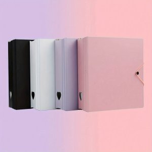 100장의 사진을 담을 수 있는 3인치 포토 앨범이 있는 4구획 바인더