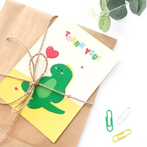 엽서카드 POSTCARD 안녕 말랑 티라노 THANK YOU 카드, 텐바이텐