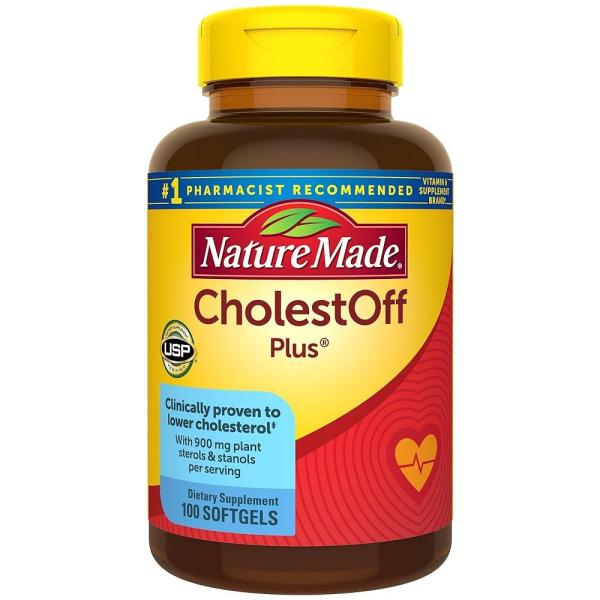 Nature Made CholestOff Plus 임상적으로 입증된 콜레스테롤 감소 소  100정  1개