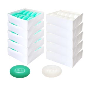 LG생활건강 알뜨랑 비누 그린+화이트 (100개입) 세수비누