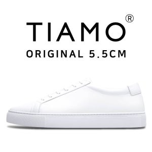 [티아모] 오리지널 올 화이트 5.5cm 키높이 스니커즈