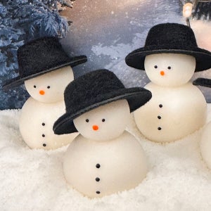 [xmas]1+1 신사눈사람 방울눈사람 크리스마스 겨울 소품, 젬모먼트