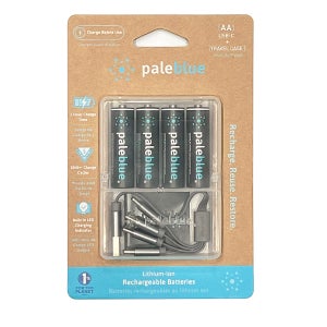 페일블루 AA USB 충전 재사용 건전지