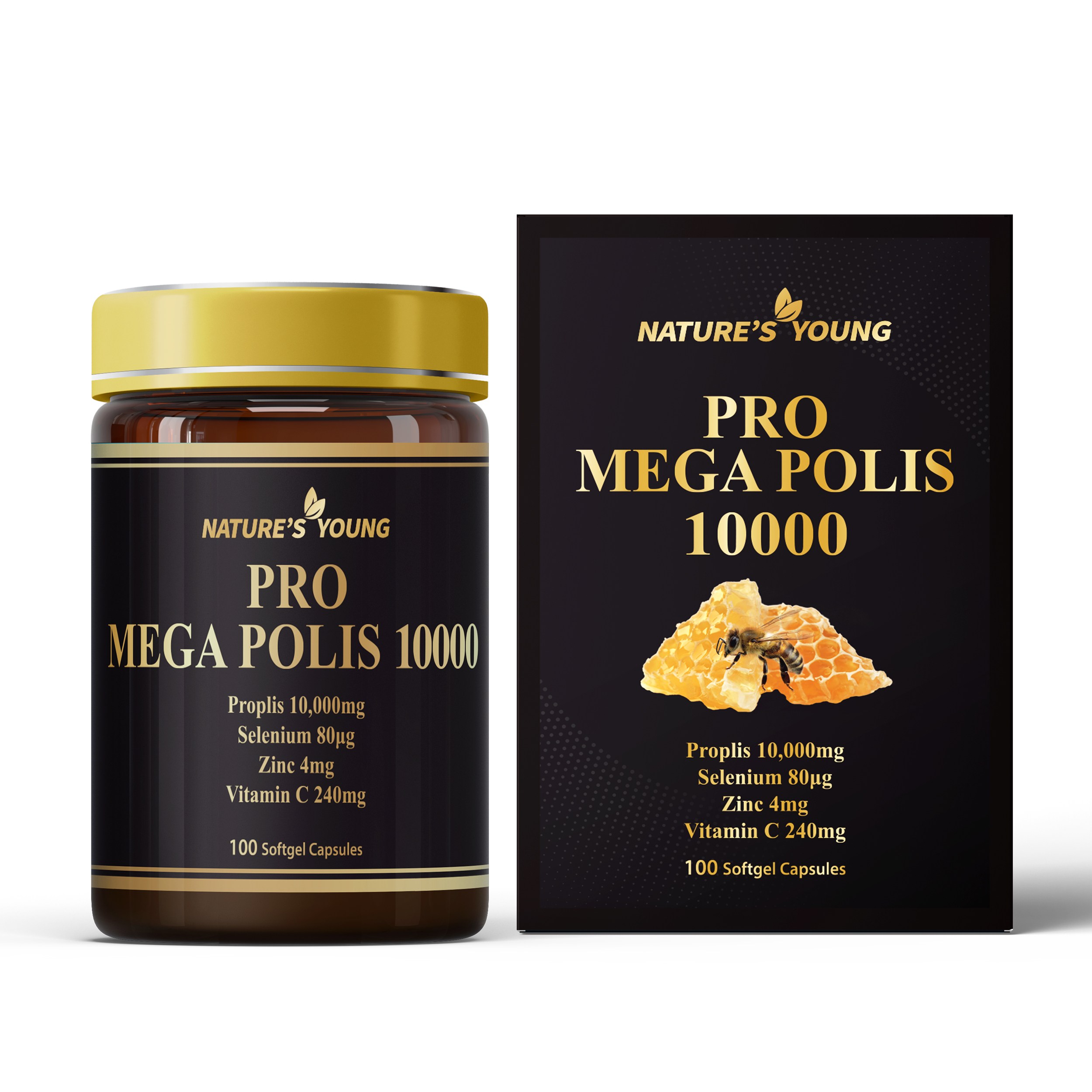 호주 <b>프로폴리스</b> 프로메가폴리스 10000mg 100캡슐 고함량 <b>프로폴리스</b>  1개  100정
