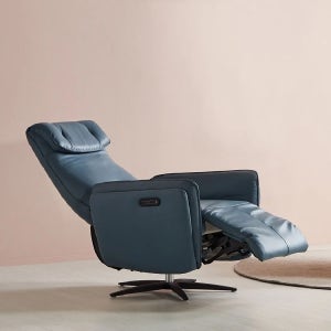 스코나 에임스 실리콘레더 가죽 1인 회전 리클라이너 소파