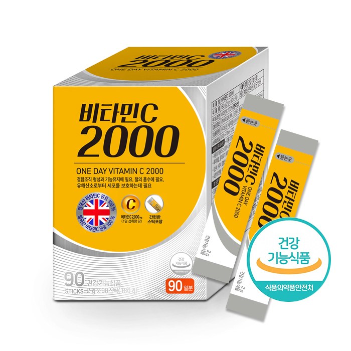 다농원 비타민C 2000 분말 90T  180g  2개
