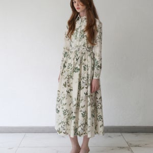 [스테이 위드 미] 로즈바인 셔츠드레스(CREAM BEIGE) 24AW0601CB