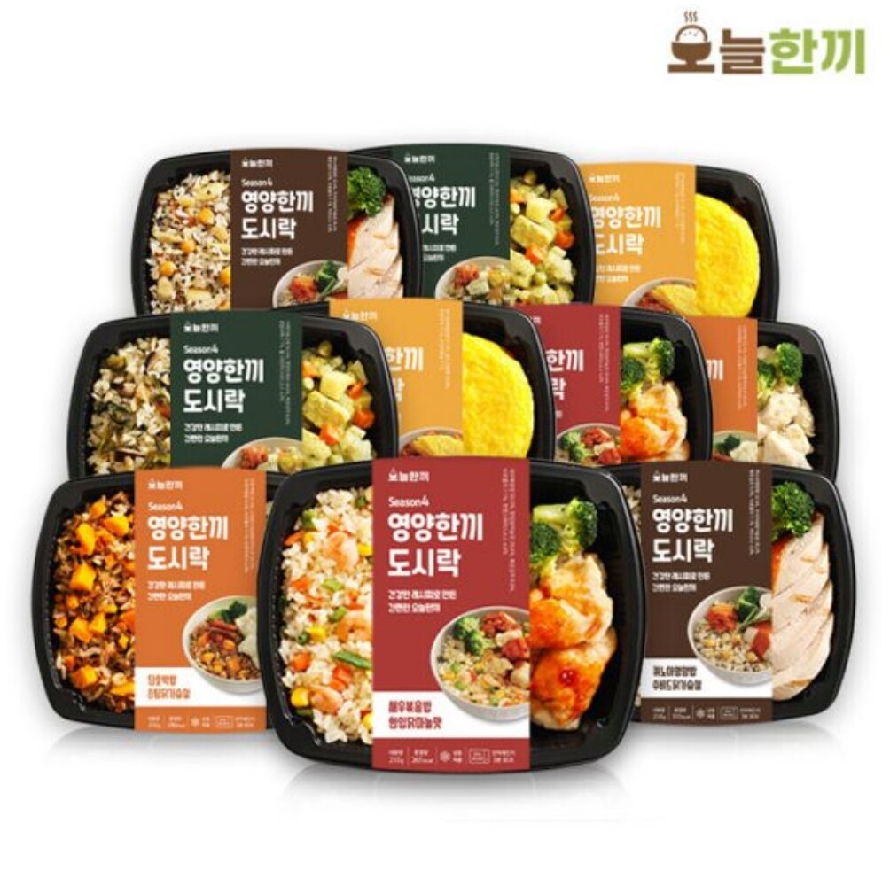 오늘한끼 대량 마트 <b>영양한끼</b> 시즌4 도시락 5종 10팩