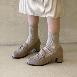 [롯데백화점] 소보제화 쥬방스 스웨이드 털안감 미들 로퍼 4cm LE1218097074