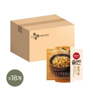 햇반 햇반 솥반 꿀약밥 210g x18개