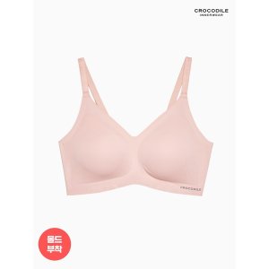 [크로커다일 이너웨어]  라이크라 쉘론 몰드부착 스트랩 감탄브라 1종 피치 CDWBR4O26T