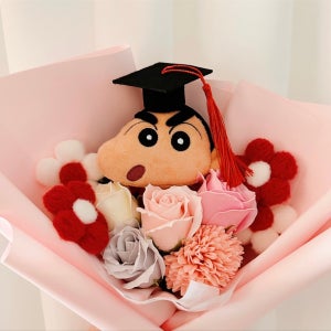 짱구 인형 꽃다발 비누꽃 학예회 졸업식 발표회, 자민스플라워