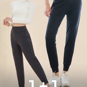 액티브웨어 제로 기모 조거팬츠 여름 여자트레이닝복 1+1
