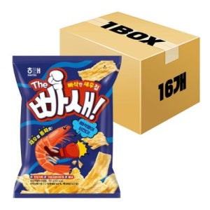 해태제과 빠새 빠삭한 새우칩 55g x 16개 x 1박스