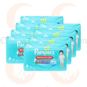 팸퍼스 2025 베이비드라이 팬티형 기저귀 4단계 42매 X 8팩