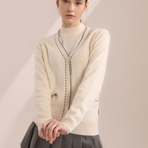 DKNY DKNY 하이퀄리티 울블렌디드 가디건 (아이보리)