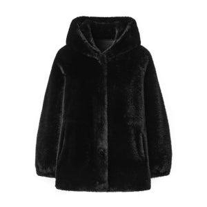 라벨르 by신영모피 페이크퍼 무스탕 라인트리밍 후드자켓