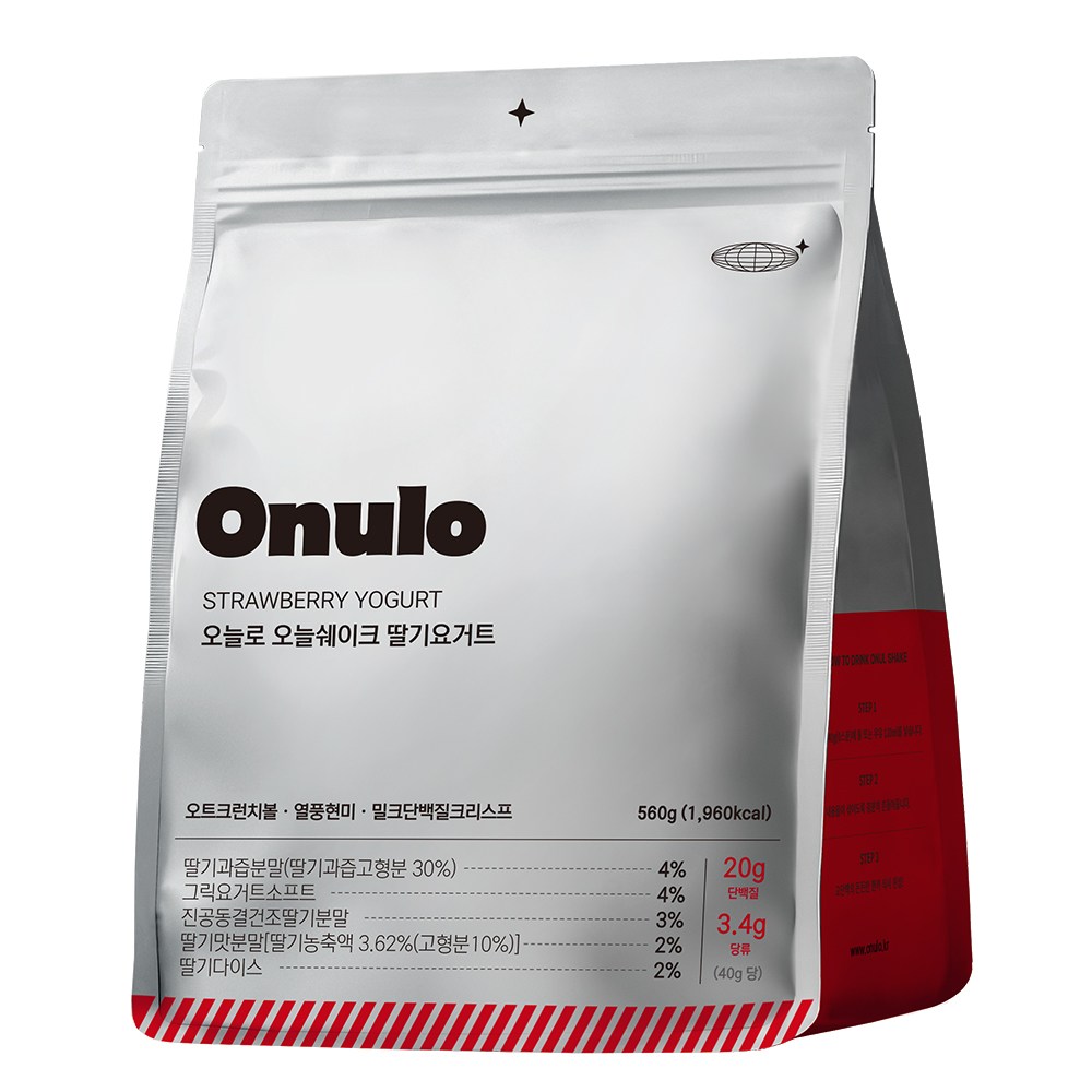 오늘로 오늘쉐이크 단백질쉐이크 딸기요거트 성분 분석