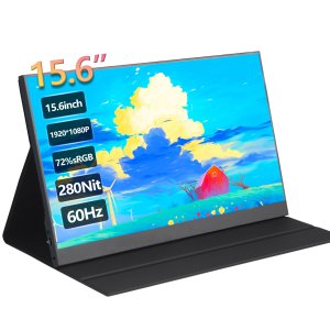 15.6인치 휴대용 IPS 모니터, 1080P HD, HDR 디스플레이 - USB 전원 LCD 게이밍 스크린