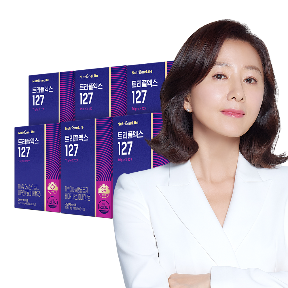 [뉴트리원]  <b>트리플엑스 127</b> 6박스 6개월분 캡슐