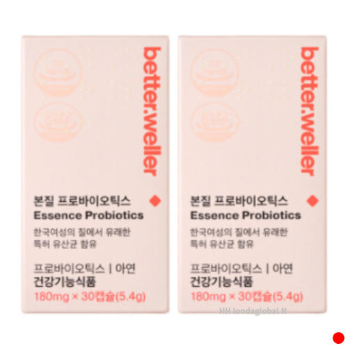 <b>베러웨러 질</b> 유래 특허 <b>유산균</b> 아연 면역 30캡슐 X2
