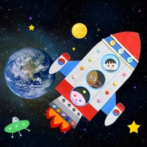 우주선만들기 5set 어린이 단체 유치원 유아동 방과후수업 미술 재료