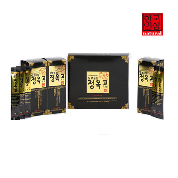 한국인삼 <b>발효홍삼 정옥고 스틱</b> 60개 10g  60회분  1박스