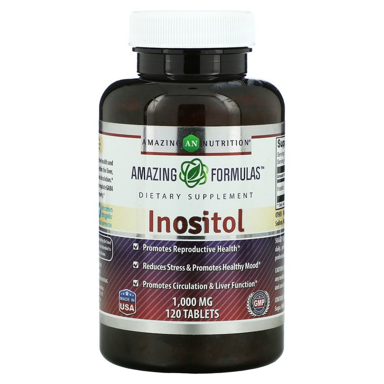 어메이징 뉴트리션 이노시톨 피니톨 1000mg 120정 / Amazing Nutrition Inositol 1000mg 120cap  1개