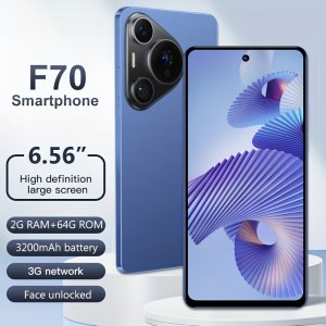 64GB 스마트폰 6.56인치 대형 화면 2GB RAM 64GB ROM 듀얼 SIM 카드 3200mAh 배터리 얼굴 잠금 해제 휴대폰 3G WCDMA: 850/2100MHZ