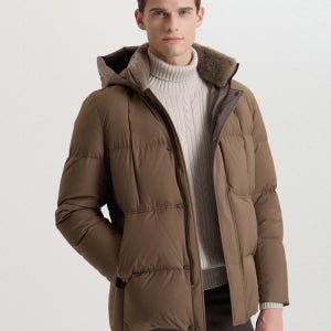 [닥스 남성] [LIMONTA] BEST - 밍크퍼 넥 후드 탈착 구스 다운 점퍼 DMJU4DN03W1