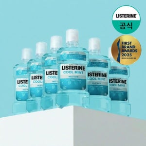 [리스테린] 쿨민트 마일드 750ml x6+(증)250ml 순한맛 랜덤 2개