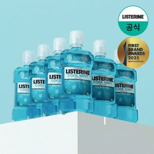 [리스테린] 쿨민트 750ml x6+(증)250ml 강한맛 랜덤 1개