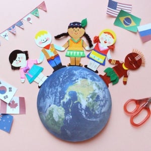 지구촌 다문화친구들만들기5set어린이 단체 유치원 유아동 방과후수업 미술 재료