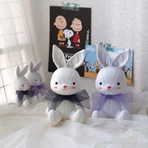 [한정할인] [1+1]대형가죽토끼석고방향제🐇/테이블형, 안녕,아띠