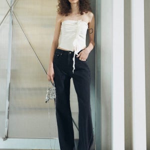 [오앨] WIDE JEANS_BLACK 검정색 OL23FLPT01BKSH