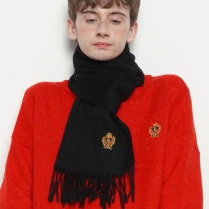 [에이본] MW147 Wool 100 Royal muffler black 536172