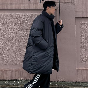 리버시블 양면 웰론 루어 롱패딩