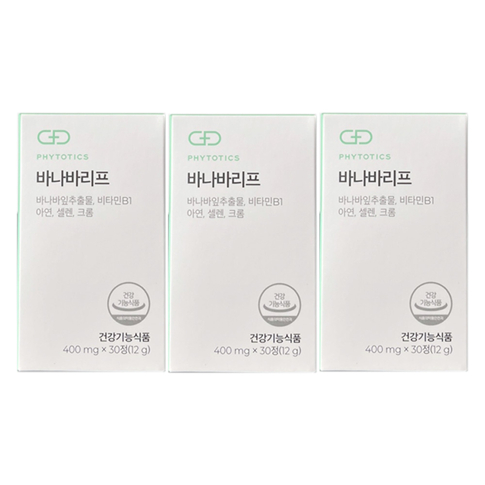 피토틱스 바나바리프 400mg x 30정 3개