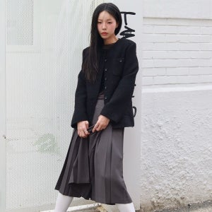 에트몽 Pocket Boucle Tweed Jacket JK110TFF