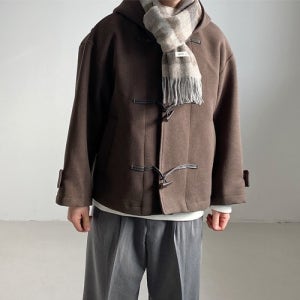 키작은남자 크롭 더플 코트, 떡볶이 코트