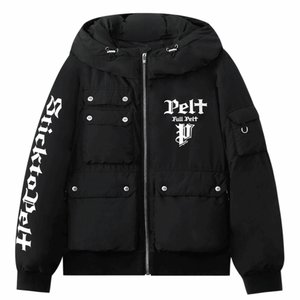 펠트 트리플 믹스 멀티 포켓 구스 다운 점퍼  : 남성용 블랙 (PC1DJM011BK)