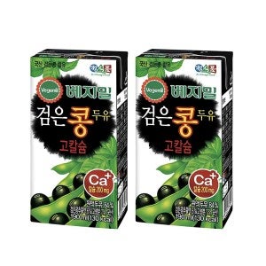 베지밀 정식품 베지밀검은콩 고칼슘두유 190ml 16팩