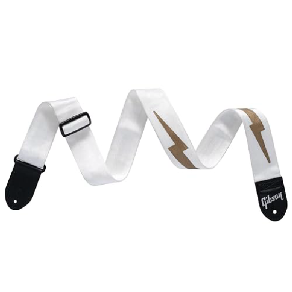 Gibson 깁슨 스트랩 라이트닝 볼트 ASBOLT-WHT