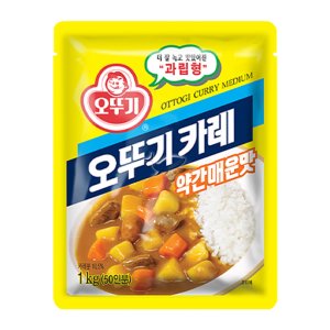 오뚜기 오뚜기카레 약간매운맛 1kg/ 3개