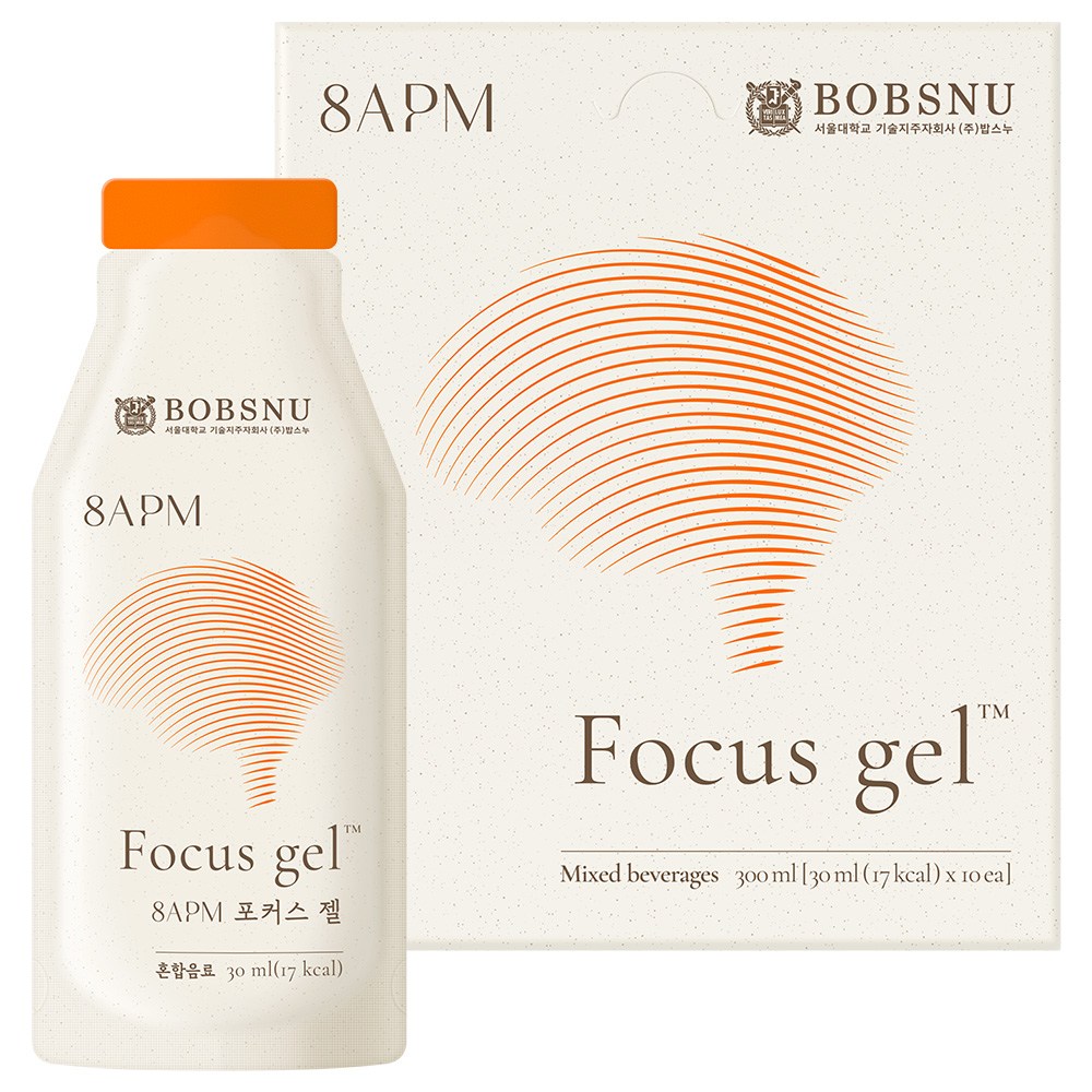 서울대밥스누 8APM 포커스 젤 갈랑갈 추출물 300ml 1박스  이지영 공부 집중 영양제 누트로픽 집중력 <b>수면</b>영양제
