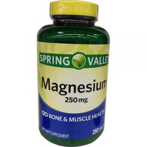 <b>Spring Valley 마그네슘</b> 뼈 근육 250 Mg Tb