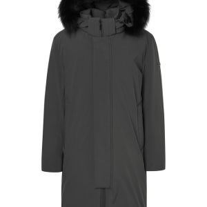 [50%할인]헤지스 폭스퍼 탈부착 구스다운파카