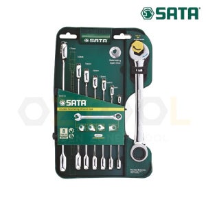 사타 더블라쳇 기어렌치 세트 08007A 8PCS (mm)