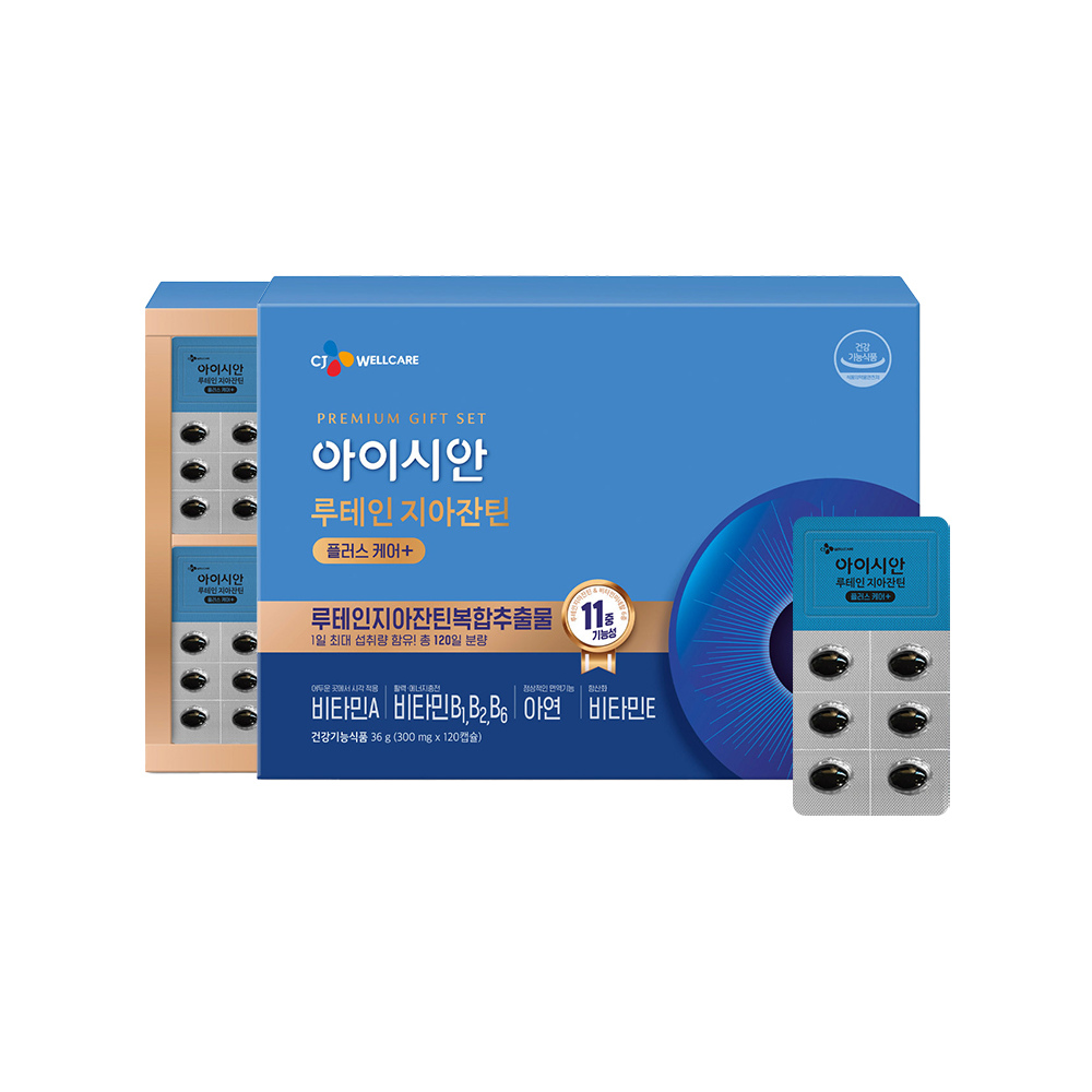 아이시안 <b>루테인</b>지아잔틴 플러스케어(300mg x120캡슐) x1박스 4개월분