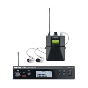 SHURE P3TRA215CL PSM300 시스템, 프로페셔널 바디팩, SE215-CL 이어폰 포함